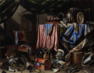 Ostentatious Still Life by Attributed to Carlo Manier